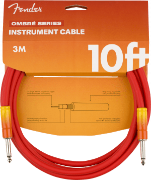 FENDER 10 FOOT OMBRE INSTRUMENT CABLE, TEQUILA SUNRISE