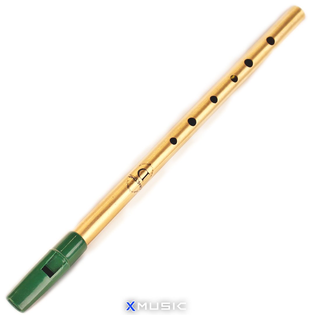 Feadog Brass Irish Tin Whistle Set of 2 Key D and C Small Flute Made in  Ireland