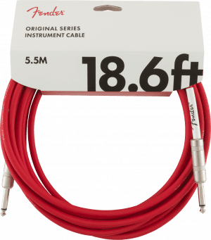 FENDER 18.6 FOOT INSTRUMENT CABLE, FIESTA RED