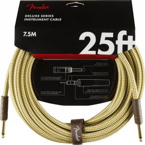 FENDER DELUXE 25 FOOT INSTRUMENT CABLE