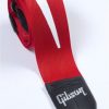 GIBSON LIGHTNING BOLT GUITAR STRAP, RED - Image 2