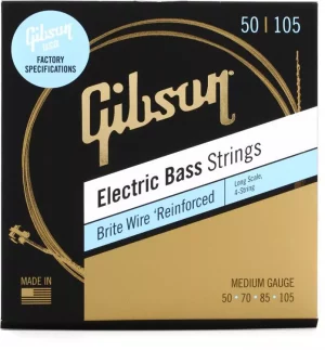 GIBSON BRIGHT WIRE BASS STRINGS 50-105