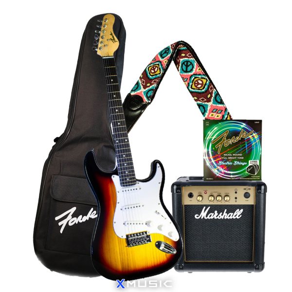 FORDE S-TYPE ELECTRIC GUITAR PACK, SUNBURST