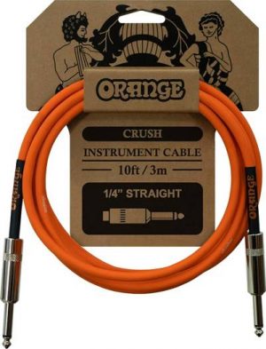ORANGE CRUSH 10FT STRAIGHT TO STRAIGHT GUITAR CABLE