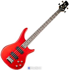 FORDE ELECTRIC BASS, METALLIC RED
