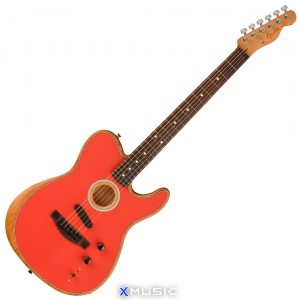 FENDER LIMITED EDITION ACOUSTASONIC PLAYER TELECASTER, FIESTA RED
