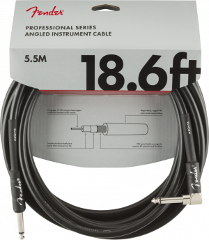 FENDER PROFESSIONAL SERIES INSTRUMENT CABLE 18.6' STRAIGHT/ANGLE