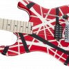 EVH STRIPED SERIES 5150 RED WITH BLACK AND WHITE STRIPES - Image 5